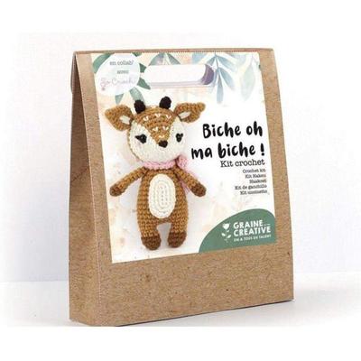 Crochet Kit - Graine Créative - Doe - 17 Cm - 12 Pcs - Beige