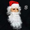 Christmas Cosplay Fun Realistic Human Skin Santa Claus Mask White Beard Old Man (Christmas Items)