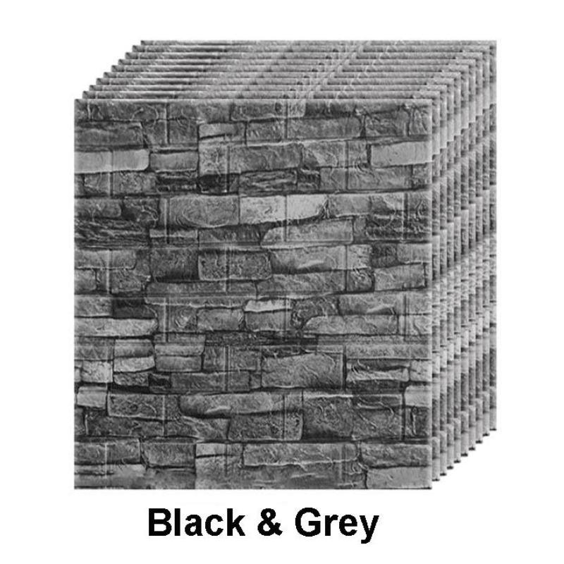 Selbstklebende Tapete Steric wasserdichte Schaumwand 3D Ziegel Wand Panel Aufkleber schmücken Haus Wohnzimmer