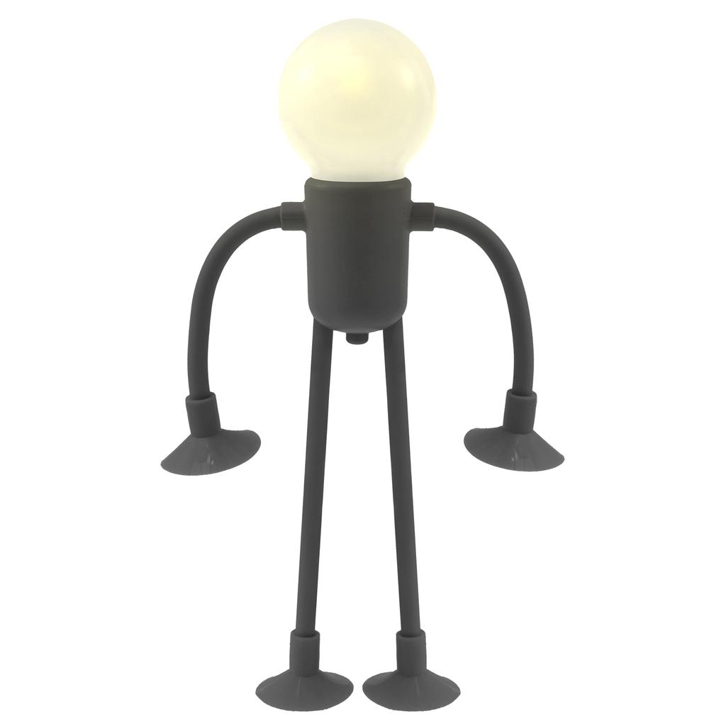 Cute Creative Sportsman Night Light Mini Portable Bulb Suction Cup Lights Bendable Desk Lamp Model Tabletop Home Decorations