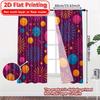 2D Flat Printing,2pcs New Year Cheers Modern Fashionable Curta Polyester Easy Install Curta Decorations Suitable for