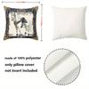 1 Pieces Exquisite Horse Pattern Decorative Throw Pillows Polyester Pillowcase, Sofa Decorative Cushion Cov Headboard Pillow
