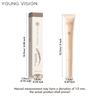 YOUNG VISION Gel Transparent pentru Sprâncene, Tub - Controlat, Perie Unică din Silicon, Rezistent la Apă și Transpirație, Toate Culorile Sprâncenelor, Aplicare în 4 Pași, Zilnic & Petrecere