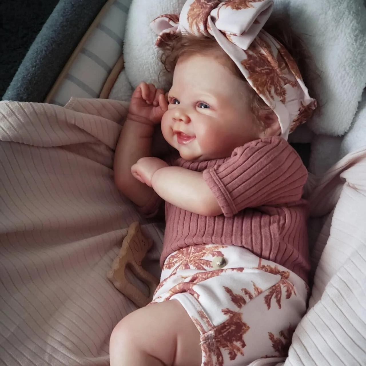 

19-дюймовые 3D окрашенные куклы Reborn из мягкого винила с тактильными ощущениями 49CM