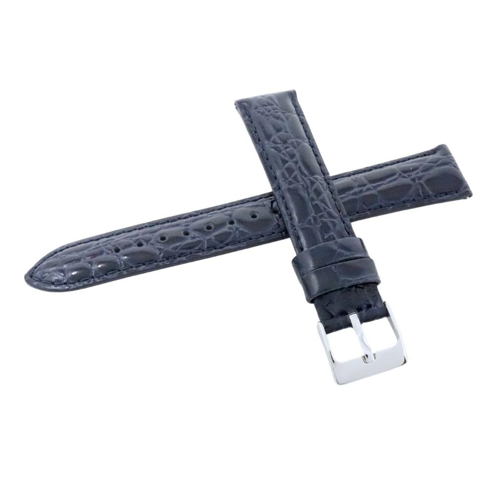 [Seiko] Watch Band, 19mm, Genuine Leather Strap, Men s, with Care Instructions (Navy)
