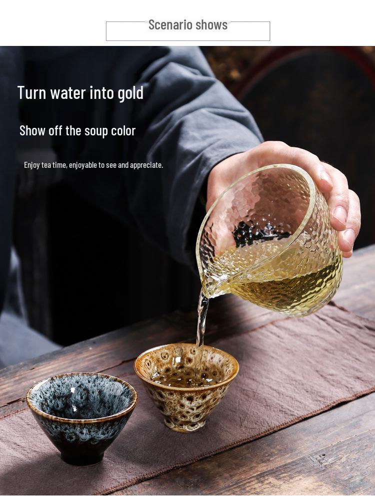 Kiln-Fired Ceramic Gongfu Tianmu Tea Tasting Bowl