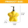 Charm Star Shape Soap Dispenser Press Pump Soap Bottle for Household Bathroom Countertop Organization Liquid Lotion Storing Use