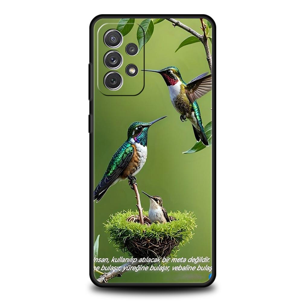 Hummingbird Phone Case For Samsung Galaxy A15 A13 A51 A71 A41 A31 A21S A03S A05 A35 A32 A55 A23 A25 A33 A53 A73 5G Cover