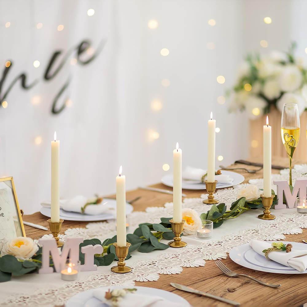Vintage Candlestick Candle Holders Brass,Taper Gold Candle Stick Victorian Style for Wedding Reception Christmas Decoration