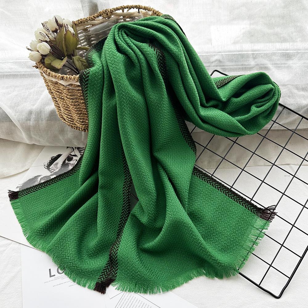 

Деловой стиль шерстяной мужской шарф зимняя атмосфера узор «елочка» парный теплый шарф деликатная шаль