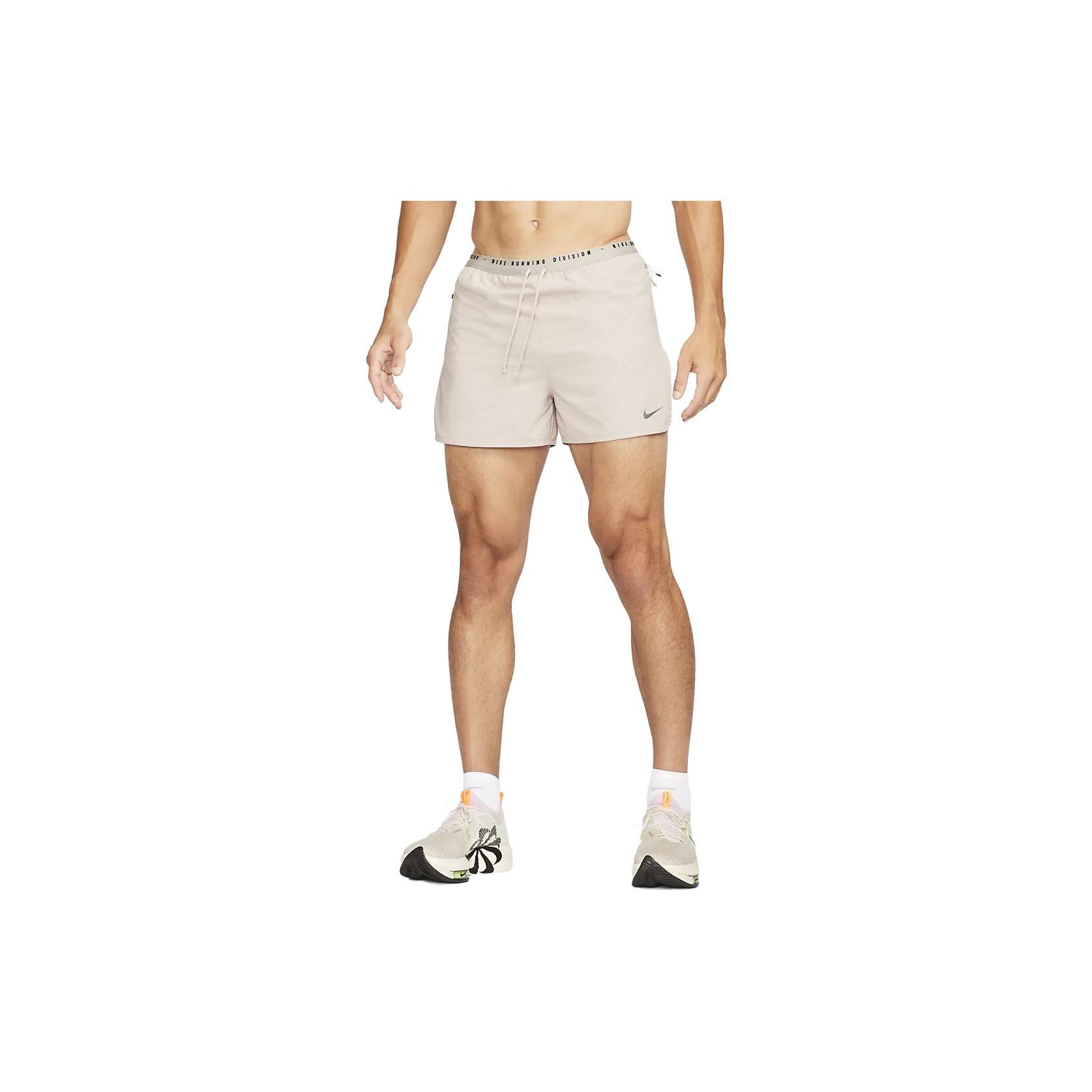 

Nike Dri-FIT ADV Run Division Side Reflective Strip Drawstring Straight Leg Shorts Men shorts Fossil-Grey DV9291-292 XXL