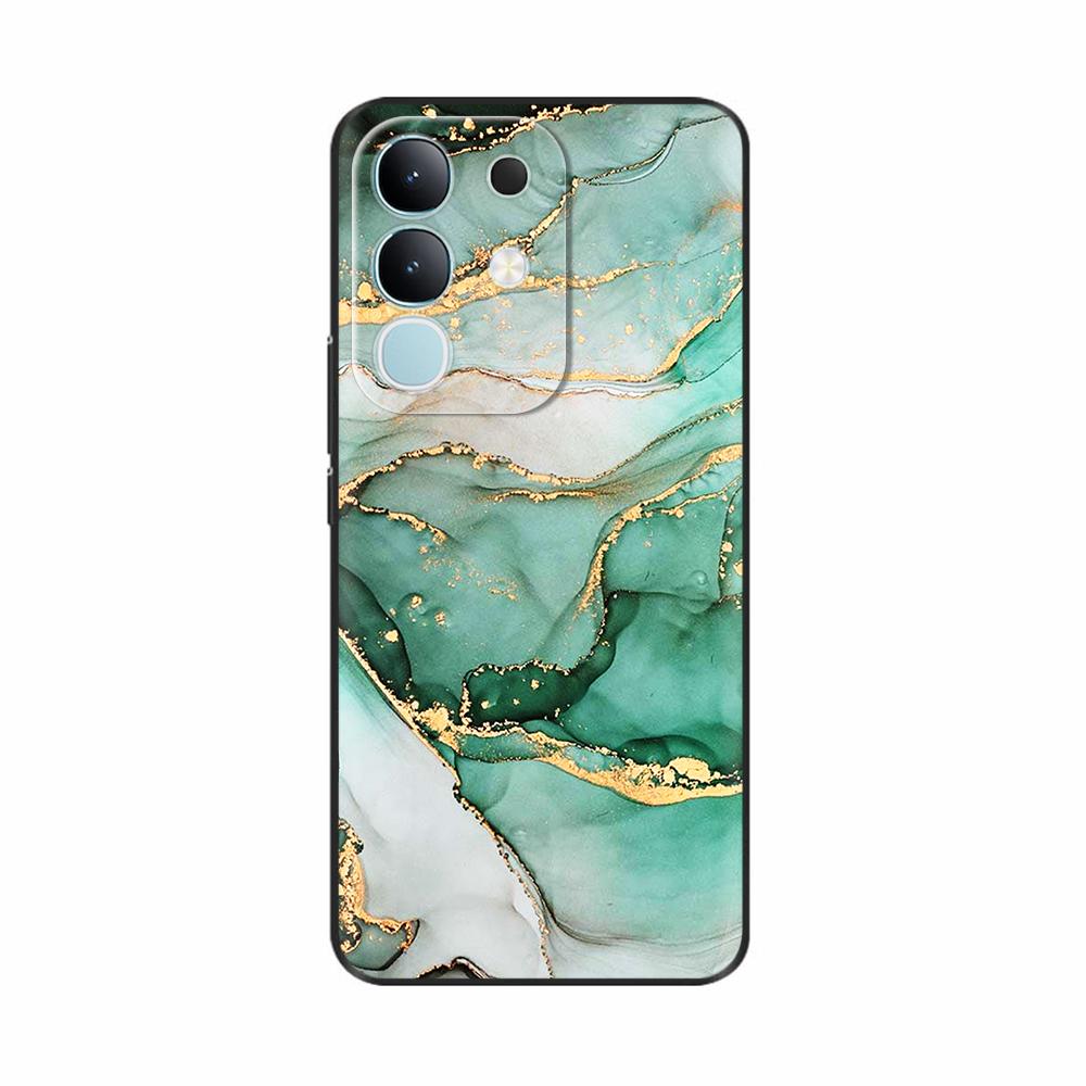 For Vivo Y29 4G Case Luxury Painted Back Cover Soft Silicone Phone Cases For Vivo Y29 4G Case Y 29 Shockproof Coque Bags Fundas