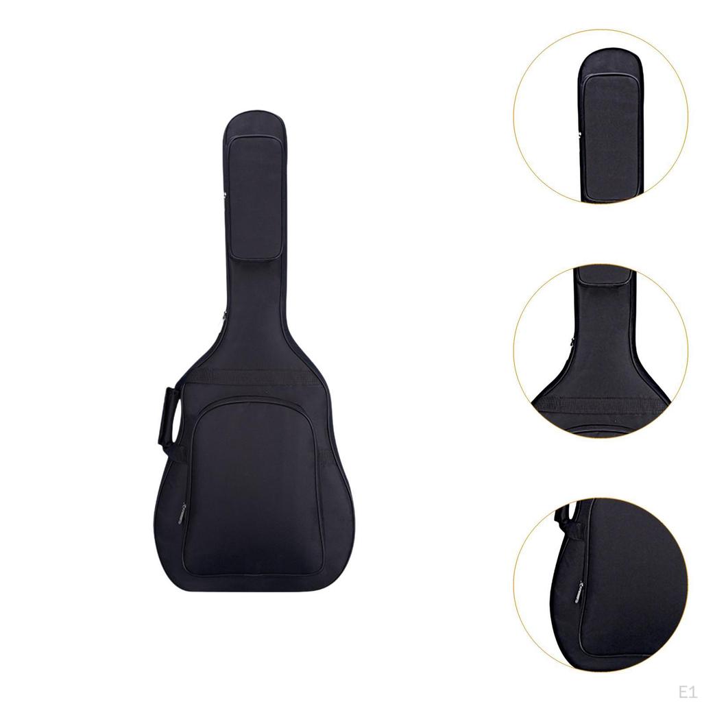 Guitar Bag Soft Carrying Adjustable Shoulder Strap Dustproof Case 10mm Thick