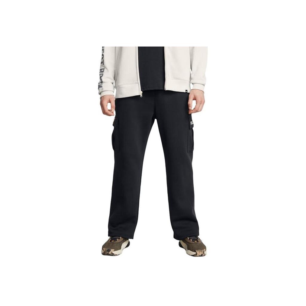Under Armour Project Rock Training Casual Straight Leg Sports Pants Men bottoms Black 1386903-001