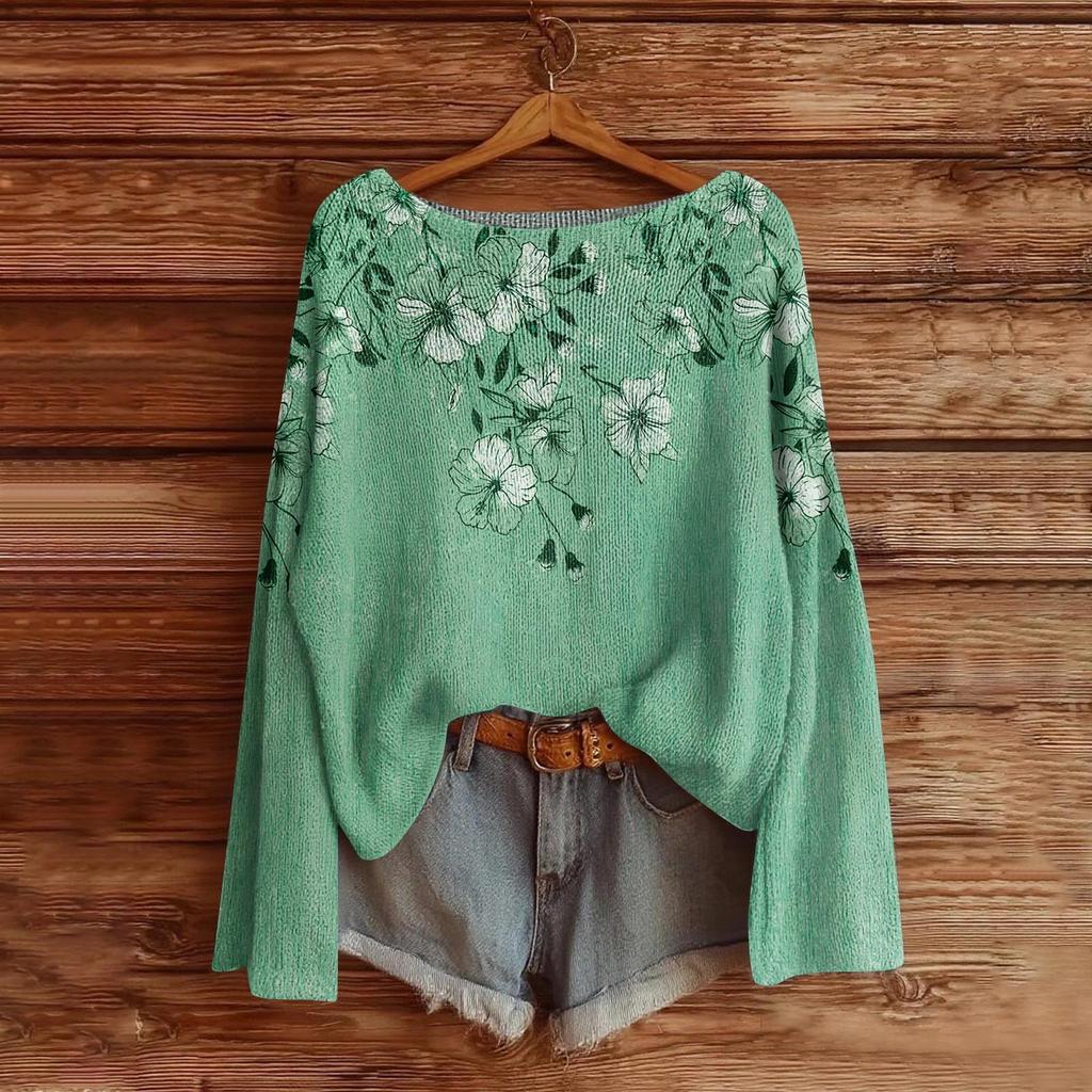 Women's Fashion Long Sleeve Christmas Snowman Snowflake Print Jacket Cardigan