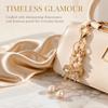 1pcs Zinc Alloy Material Keychain Pendants Bowknot Design Decorative Hanging Handbag Decoration Keychain Total Length 19 Cm