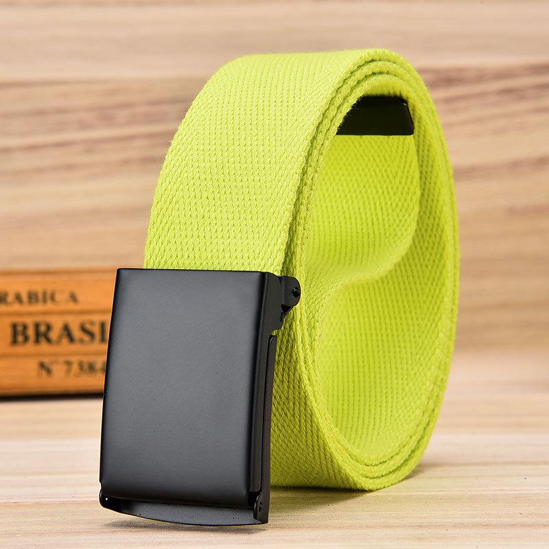 Unisex Canvas Belt Casual Woven Jeans With Overalls Canvas Military Belt