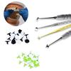 Dental Resin Filling Kit Molding Tools Light Cure Resin Filling Spatula Mixing Handle And Foam Pads Kit Teeth Whitening Tool
