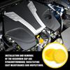 2PCS Engine Radiator Coolant Reservoir Tank, Yellow Coolant Reservoir Cap, OEM# 21712-79900 Replacement