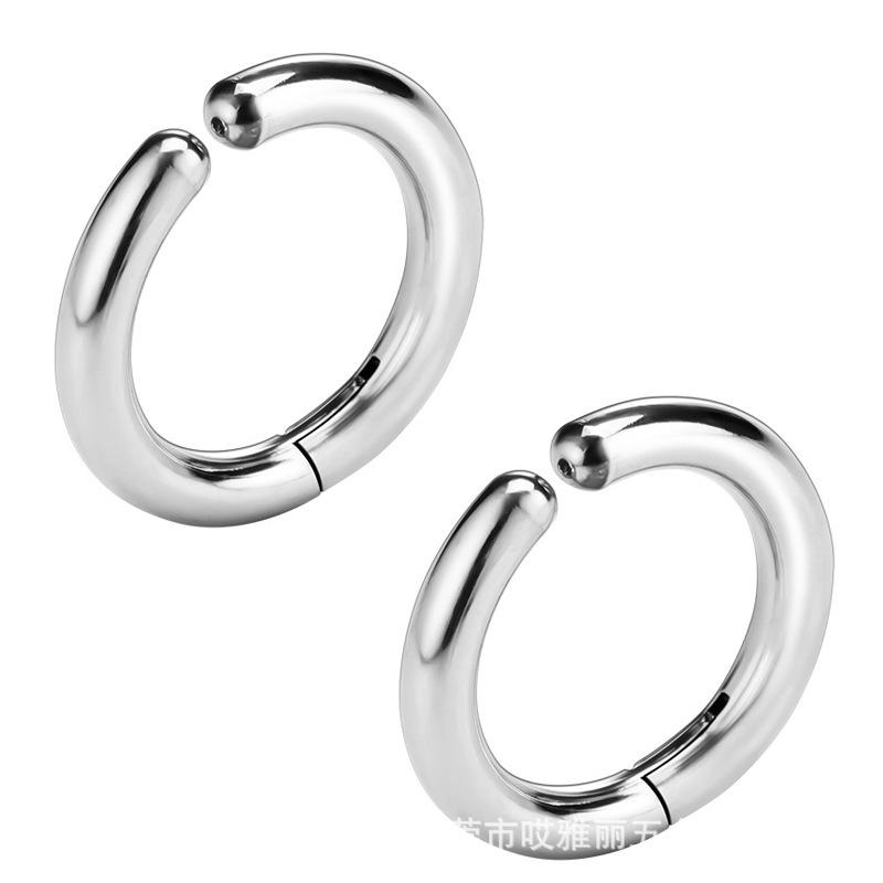 

Circle Earrings for Men and Women Without Earrings 1 pair of steel 2.5*10
