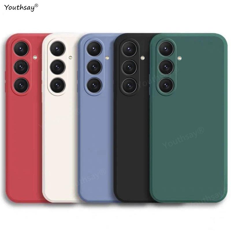 For Samsung Galaxy A27 Case Cover Samsung Galaxy A27 A37 A57 A17 Funda Coque Soft Original Liquid Silicone Back Case Samsung A27