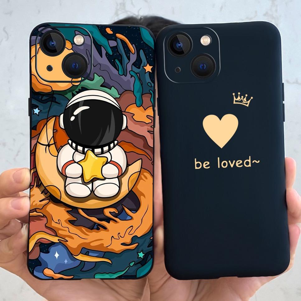 For iPhone 13 A2633 Case Planetary Astronaut Soft Silicone Back Cover Coque For Apple iPhone 13 Mini 13 Pro 13Pro Max Phone Case