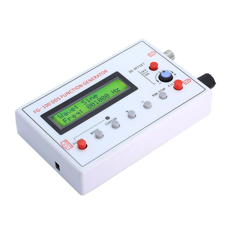 FG-100 DDS Fonksiyon Sinyal Jeneratörü Frekans Sayacı 1Hz - 500KHz Sinyal Kaynağı Modülü Sinüs+Kare+Üçgen+Testere Dişi Dalga Formu