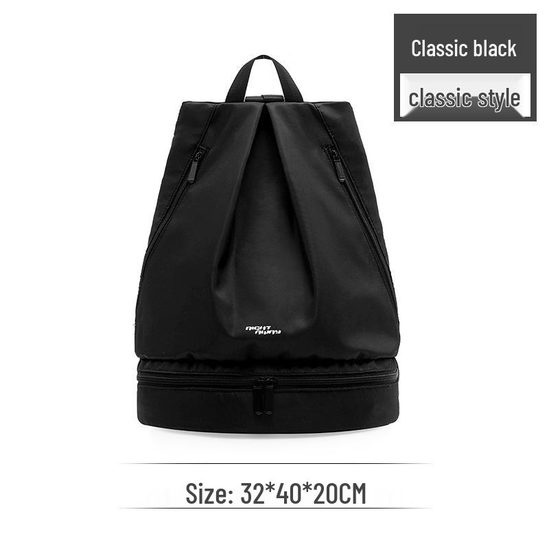 Bolsa de ginástica à prova d'água com separação entre seco e molhado, mochila unissex para natação e praia, bolsa pequena portátil para equipamentos esportivos.