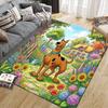 Scooby‑Doo2 Flannel Pattern Square Carpet,Area Rug,Carpet Rug for Living Room Bedroom Sofa Playroom Decor,Non-slip Floor Mat