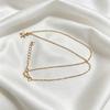 Daily versatile cool style starfish necklace women simple five-pointed star gold collarbone chain Valentine's Day accessory trendy women