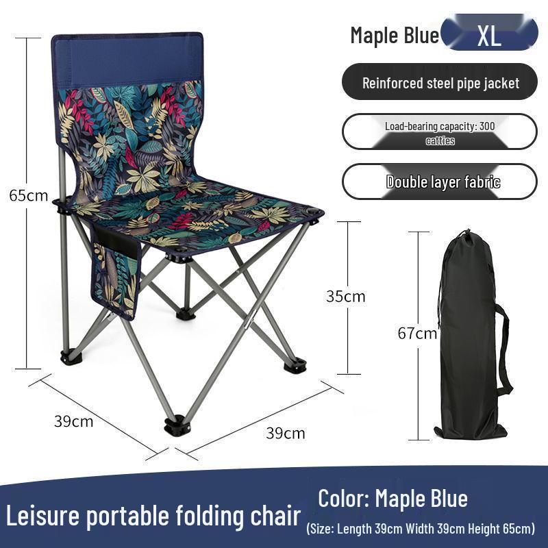 Portable Outdoor Folding Stool - Compact Camping and Fishing Chair for Art Students