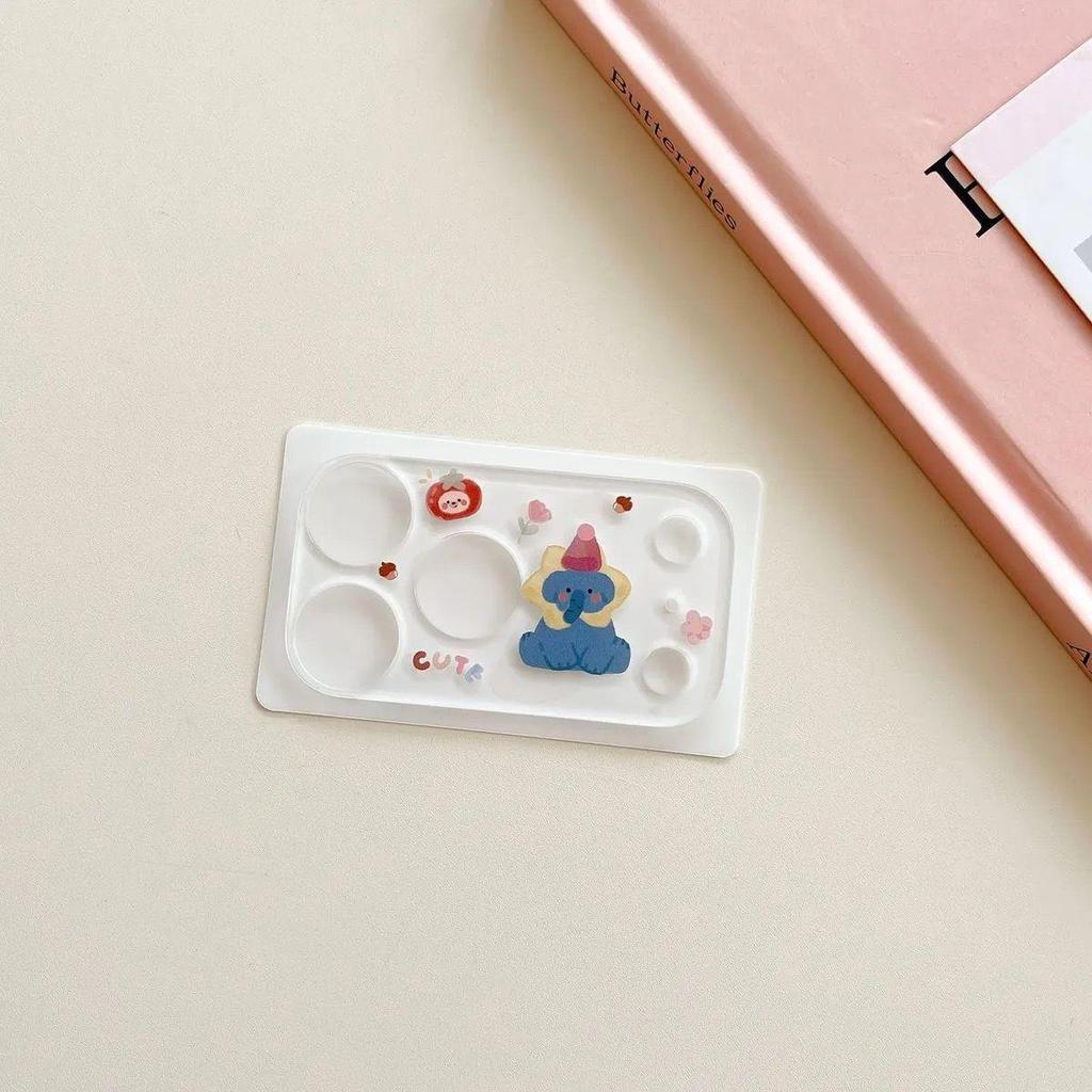 Adorable iPhone 17 Pro Max Lens Sticker: Little Bear & Kitty Camera Decoration with Pen Holder and Nail Stickers!