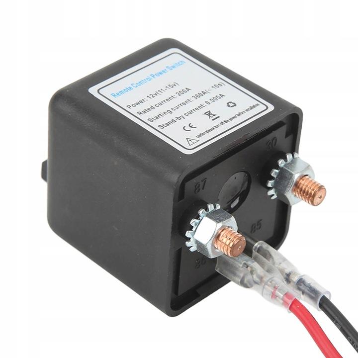 Zdalny automatyczny wyłącznik odłącznik akumulatora 12V 200A 2x pilot