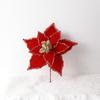 High-grade Simulation Christmas Flower Vibrant Colors Festive Glitter Flower  Party