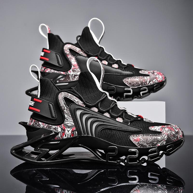 Men's Large Blade Running Shoes, Casual Running, Summer Breathable Sports Shoes