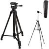 HAKUBA Aluminum 3-Section Tripod HK-835B Black - Lightweight, Quick Release Plate Function, Approx. 151cm Height, Convenient for Webcam Mounting, Smar