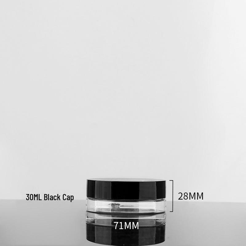 Plastic Pet Cream Bottle: 30g/50g/100g with Black Lid, 68Tooth Design, for Skincare, 700g