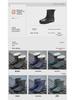 Herren Rutschfeste Wasserdichte Gummistiefel - Modische Mid-Tube Stiefel für Angeln, Küche und Arbeit mit Samtfutter