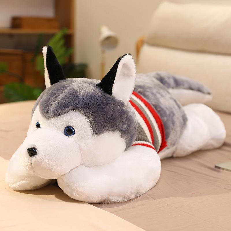 

Husky Doll Large Dog Bear Plush Toy Erha Cloth Doll Cute Throw Pillow Gift Small Gift 50Cm