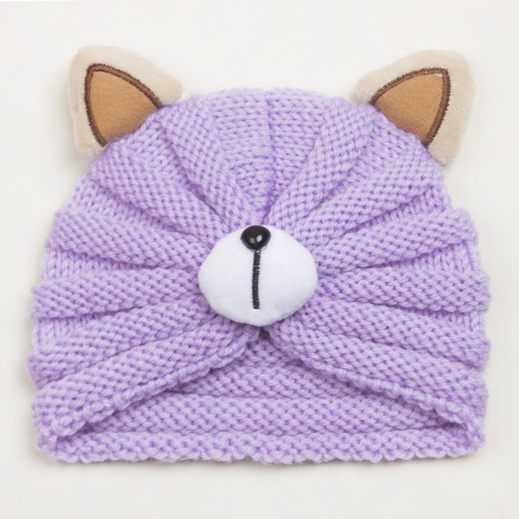 2023 Cute Bear Wool Hat for Kids - Warm & Comfortable for Autumn and Winter