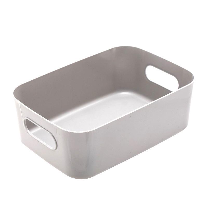 

Пластиковий кошик-органайзер для зберігання косметики, снеків та кухні Gray - Small