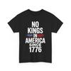 No Kings In America Since 1776 Women Men Vintage T-Shirt
