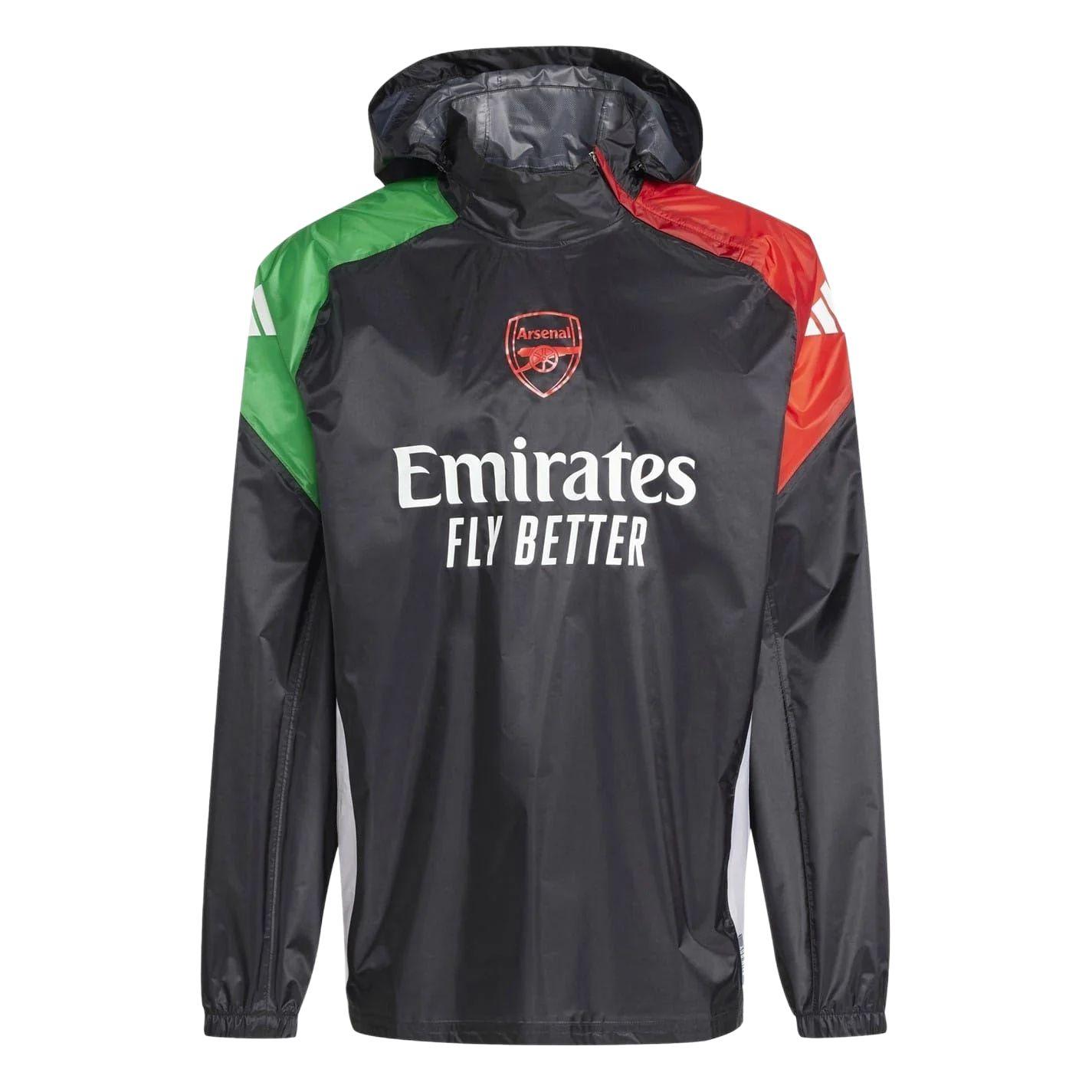 Adidas Arsenal Removable Hood Waterproof Simple Long Sleeve Jacket Men jackets JJ1367 M