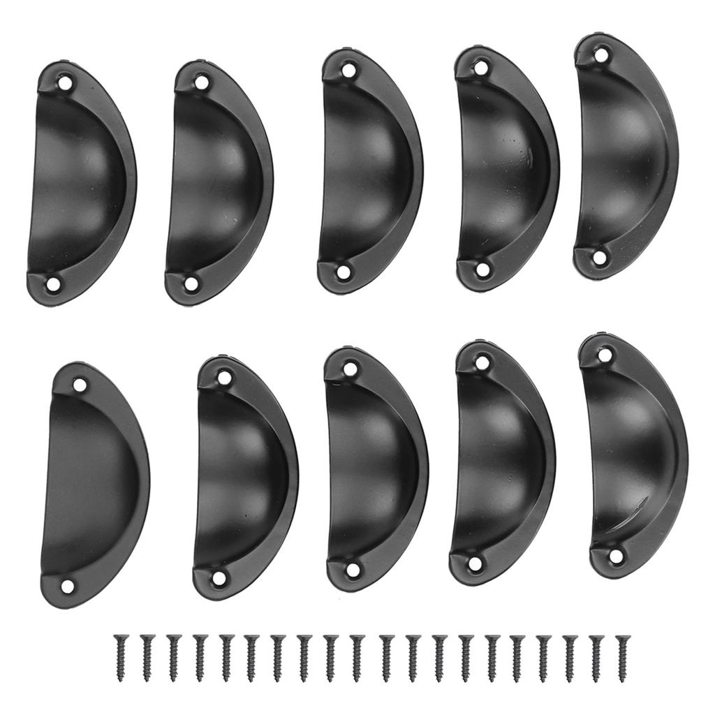 10er Set Medizinschrankgriffe Vintage Muschelförmiger Türgriff für Schrank Kleiderschränke