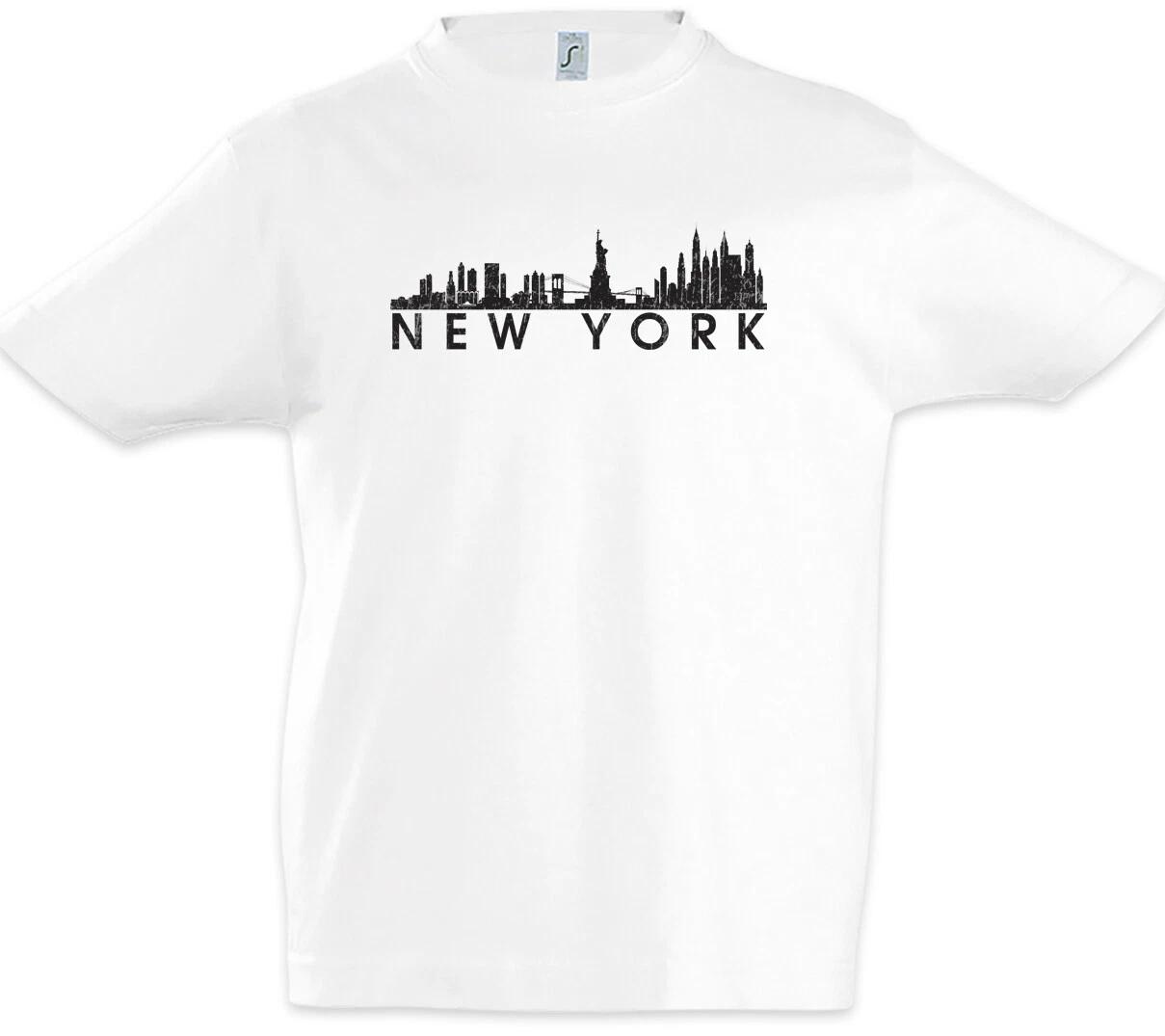 Skyline New York Kids Boys kids boys T-Shirt City Fun United States of America City 130
