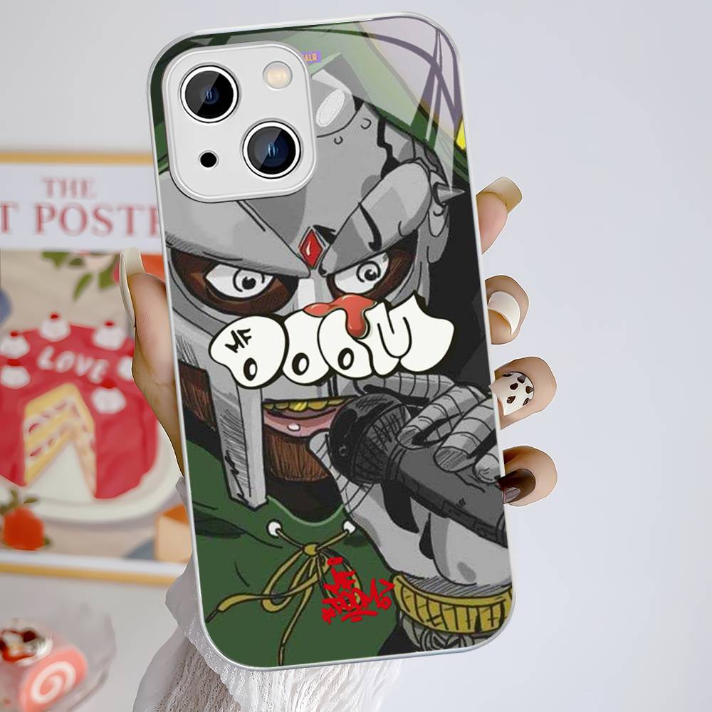 MF-DOOM Rapper Tempered Glass For Iphone 14 13 12 11 Pro Mini XS MAX 14Plus X XS XR Fundas