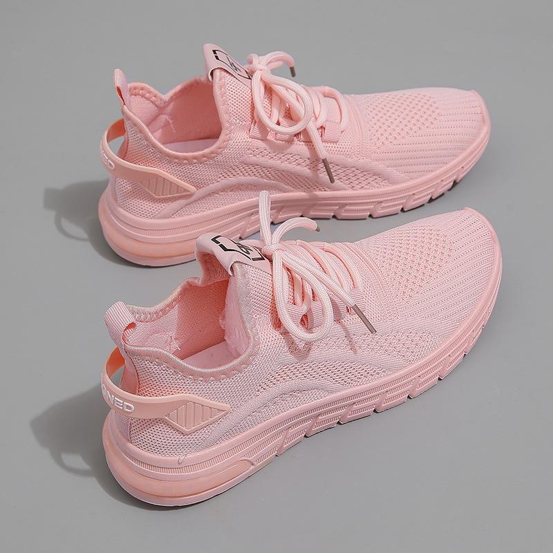 Chaofei tkane buty kokosowe damskie wiosenno-letnia wersja koreańska oddychające buty do biegania na co dzień buty sportowe damskie