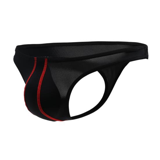 Men's G-Strings Sexy Pouch Bulge Underwear Seamless Hot T-Back Thong Butt-Flaunting Low Rise Stretchy Briefs