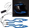 Motorcycle Helmet Light Night Riding Signal Helmet 4 In 1 EL Light 3 Mode Led Helmet Light Strip Decoration Accessories Kit