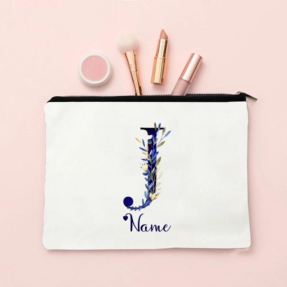 Makeup Bag Personalized Bridesmaid Wedding Makeup Box Gift Female Organizer Travel Toilet Wash Wallet